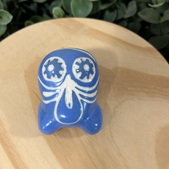 Pablo Zabal Chile Pottery Frog Signed Vintage Collectible Blue and White frog - Picture 3 of 6